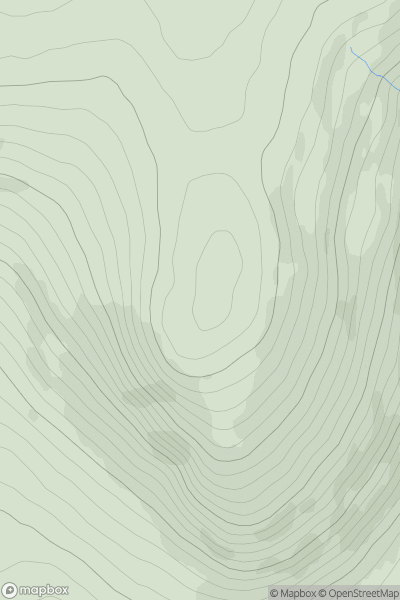 Thumbnail image for Meall na Ceardaich [Glen Albyn and the Monadh Liath] showing contour plot for surrounding peak